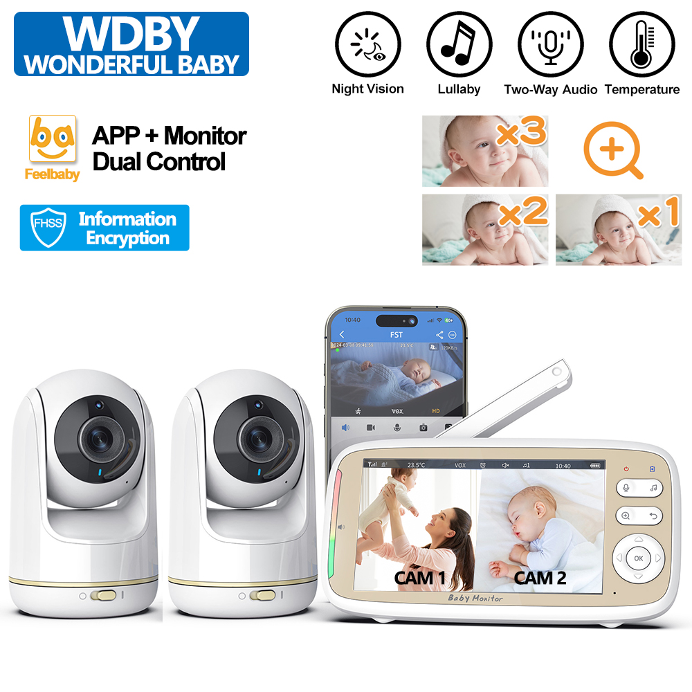 Home Cinema Wireless - VB803 PRO Baby Monitor 2pcs Zoom