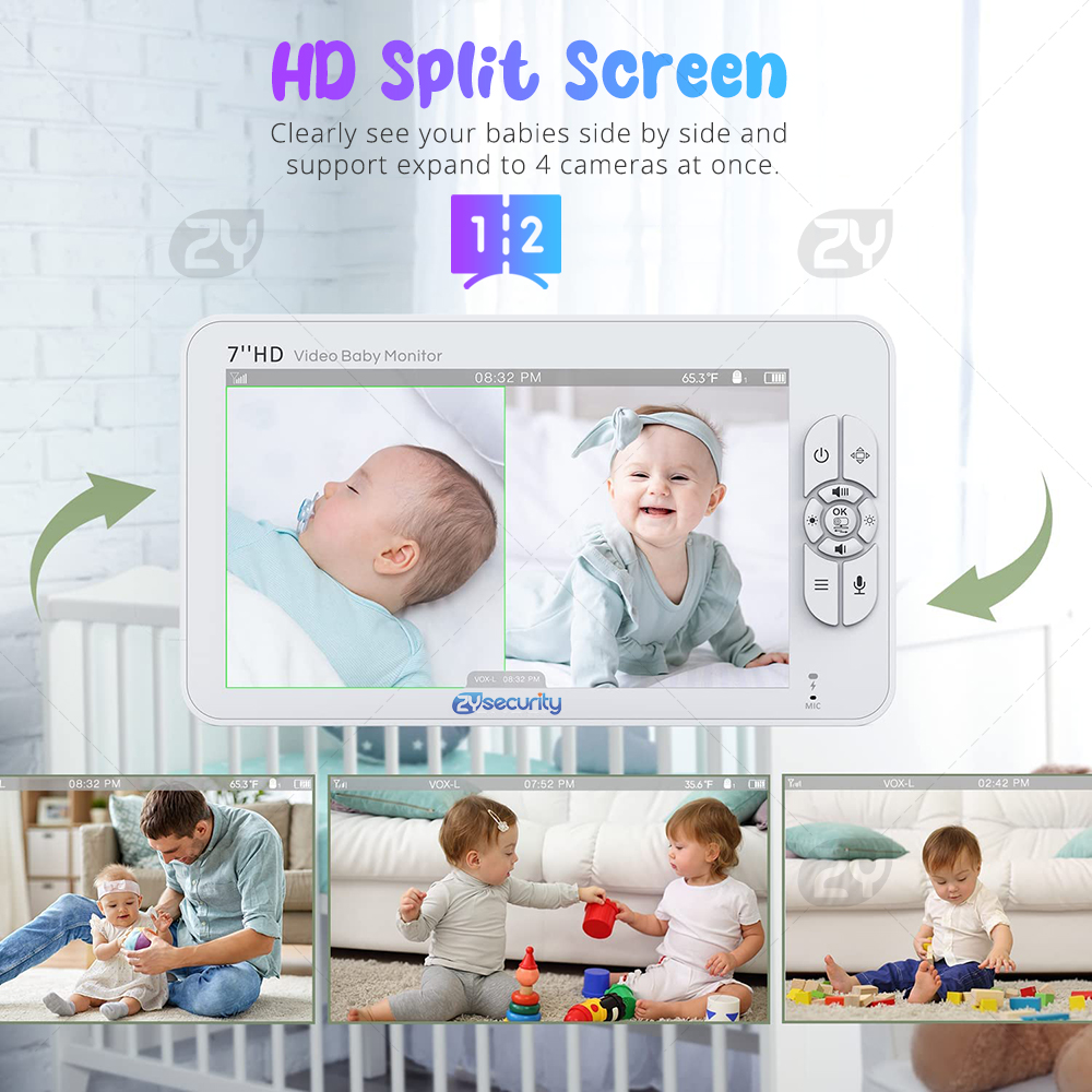7.0 นิ้ว Video Baby Monitor HD - Home Cinema Wireless บทวิจารณ์และราคา