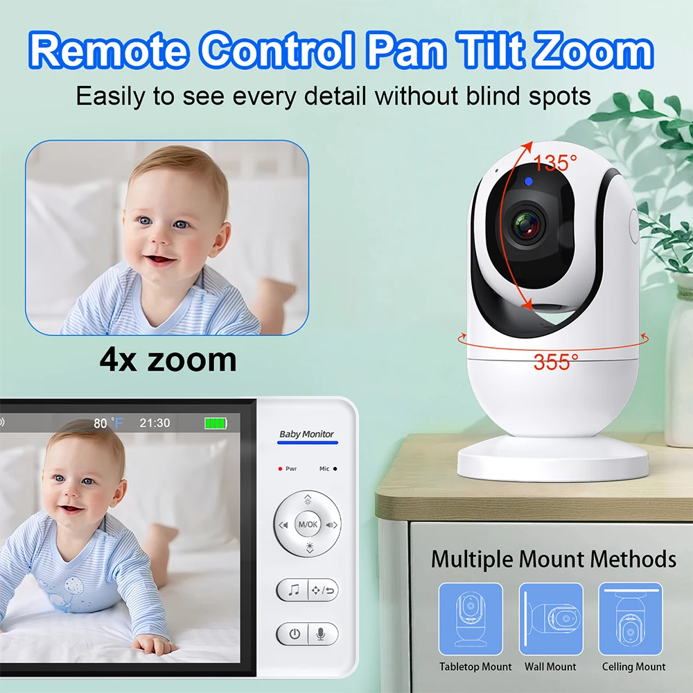 ไม่มี WiFi 7 นิ้ว Baby Monitor - Home Cinema Wireless บทวิจารณ์และราคา