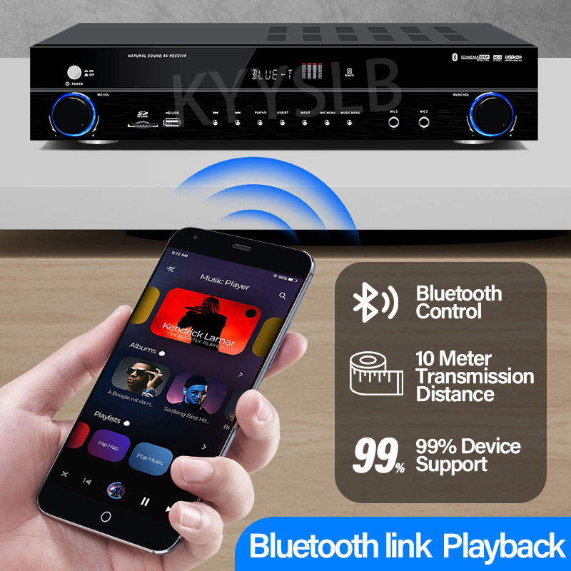 เครื่องขยายเสียงบลูทูธ 900W กำ - Audio Home Cinema บทวิจารณ์และราคา